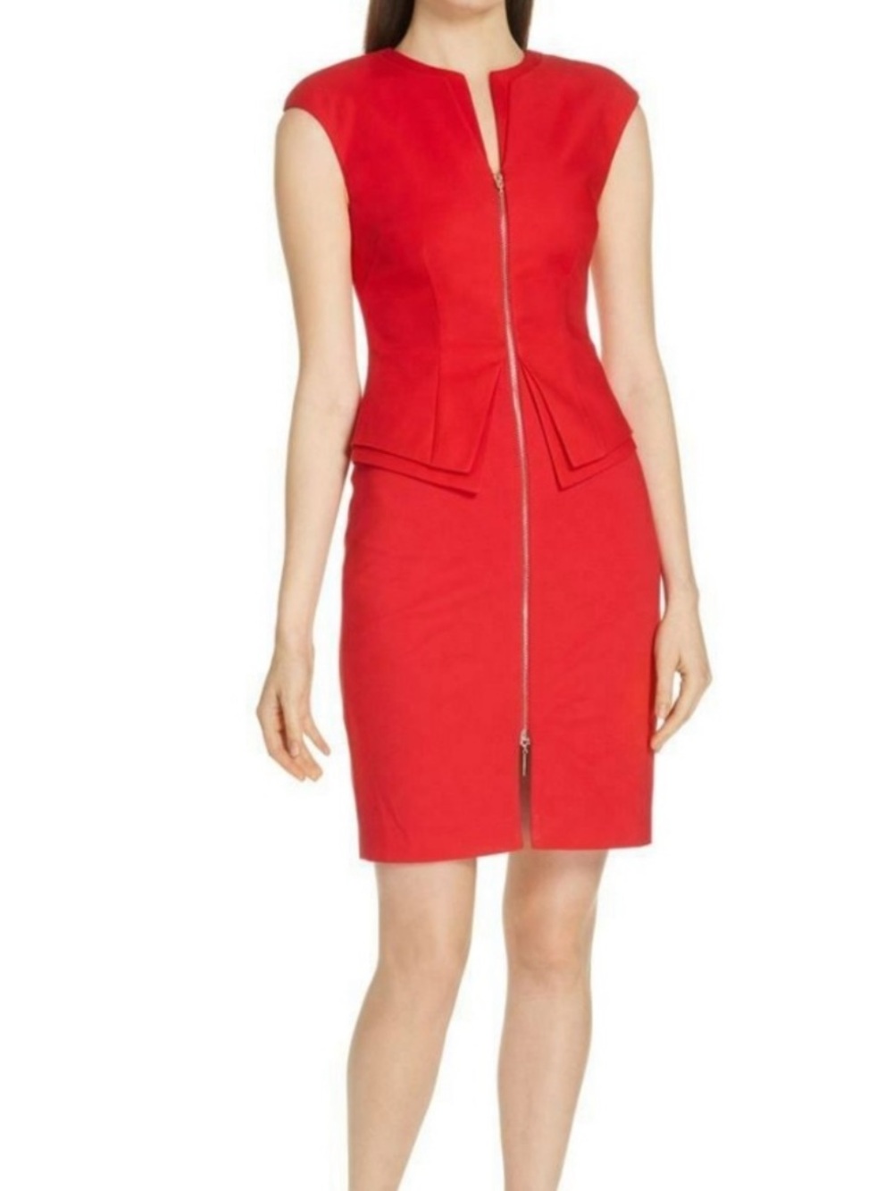 Ted Baker Red Kwyli Peplum Dress 2